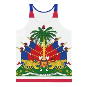 Haiti Emblem 3D Print Tank Top – L'Union Fait La Force T-Shirt
