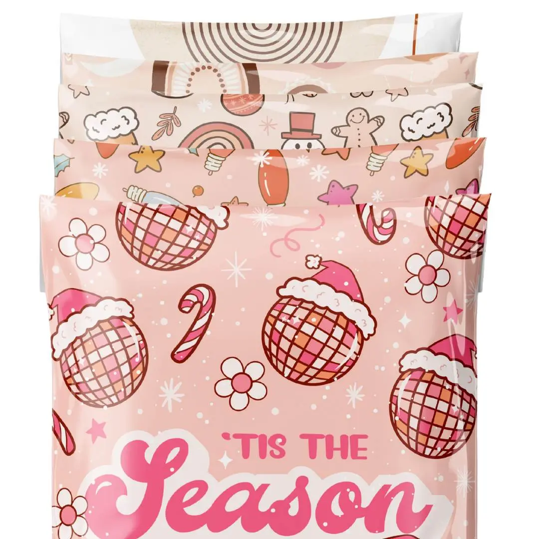10 X 13” Christmas Sample Pack Poly Mailers 50ct