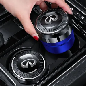 For Infiniti FX35 Q50 Q30 ESQ QX50 QX60 QX70 JX35 G35 G37 EX3 Accessories Portable Luminous Ceramic Liner Cigarette Car Ashtray