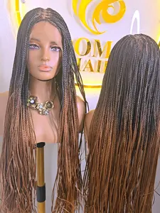 Elegant Brown Knotless  bone straight Synthetic Braided Wig for classic ladies. Lightweight, comfortable, stylish, and easy to wear. Perfect for work, church, outings, parties, and special occasions. Enjoy a classy braided look without salon stress.