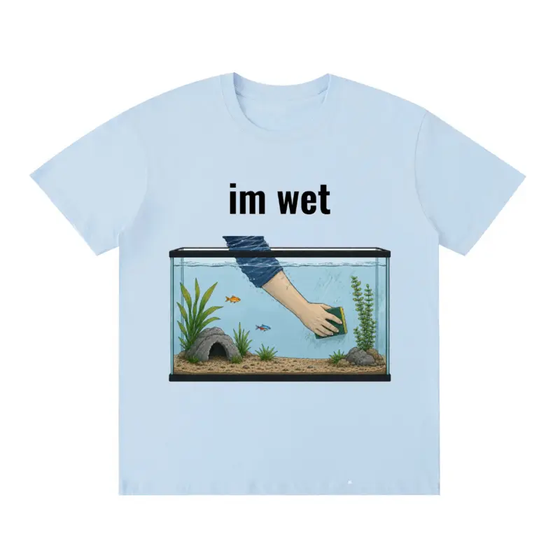 "I'm Wet" Aquarium T-Shirt, Fun Apparel for Fish Tank Enthusiasts