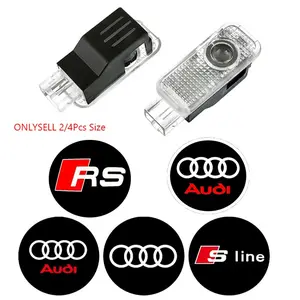 2/4Pcs Audi Door Welcome Light LED HD Projector Light Ceremony Light Decoration Car Accessories Suitable for Audi Sline Q3 Q5 Q7 S3 S4 S5 S6 S7 RS A3 A1 A3 A4 A5 A6 A7 RS3 RS4 RS5 RS6 RS7 SQ5 A4L RS Quattro S3 S4 S6 S5 S7 S8 B5 B6 B7 B8 C5 C6 C7 8V