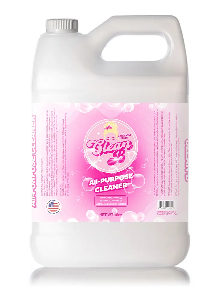 Clean B All-Purpose Cleaner, Gallon-Size Jug for Household Home Care Cleaning Needs