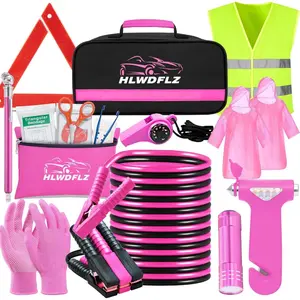 Roadside Emergency Kit-17pcs Winter Traveler Safety Road Side Assistance Kits, Kit Essentials for Men, Women, Teen