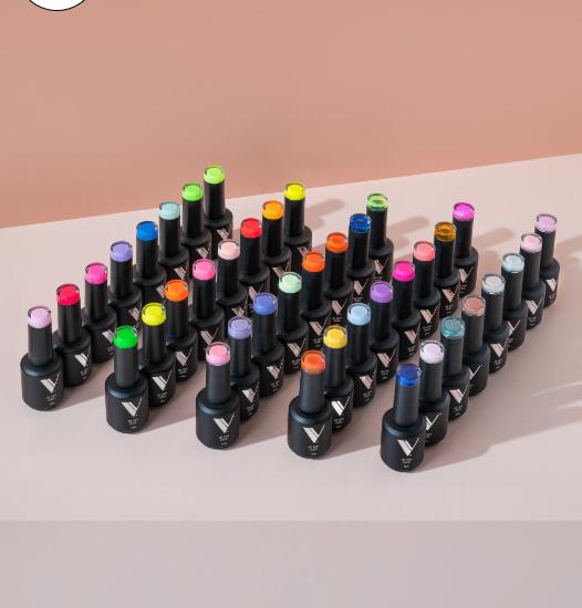 V Beauty Pure Gel Polish Quarter Line - Bright Tones 10ml Soak-Off High-Pigment Long-Lasting UV LED Compatible Salon-Quality Manicure Flawless Cutics Cosmetic