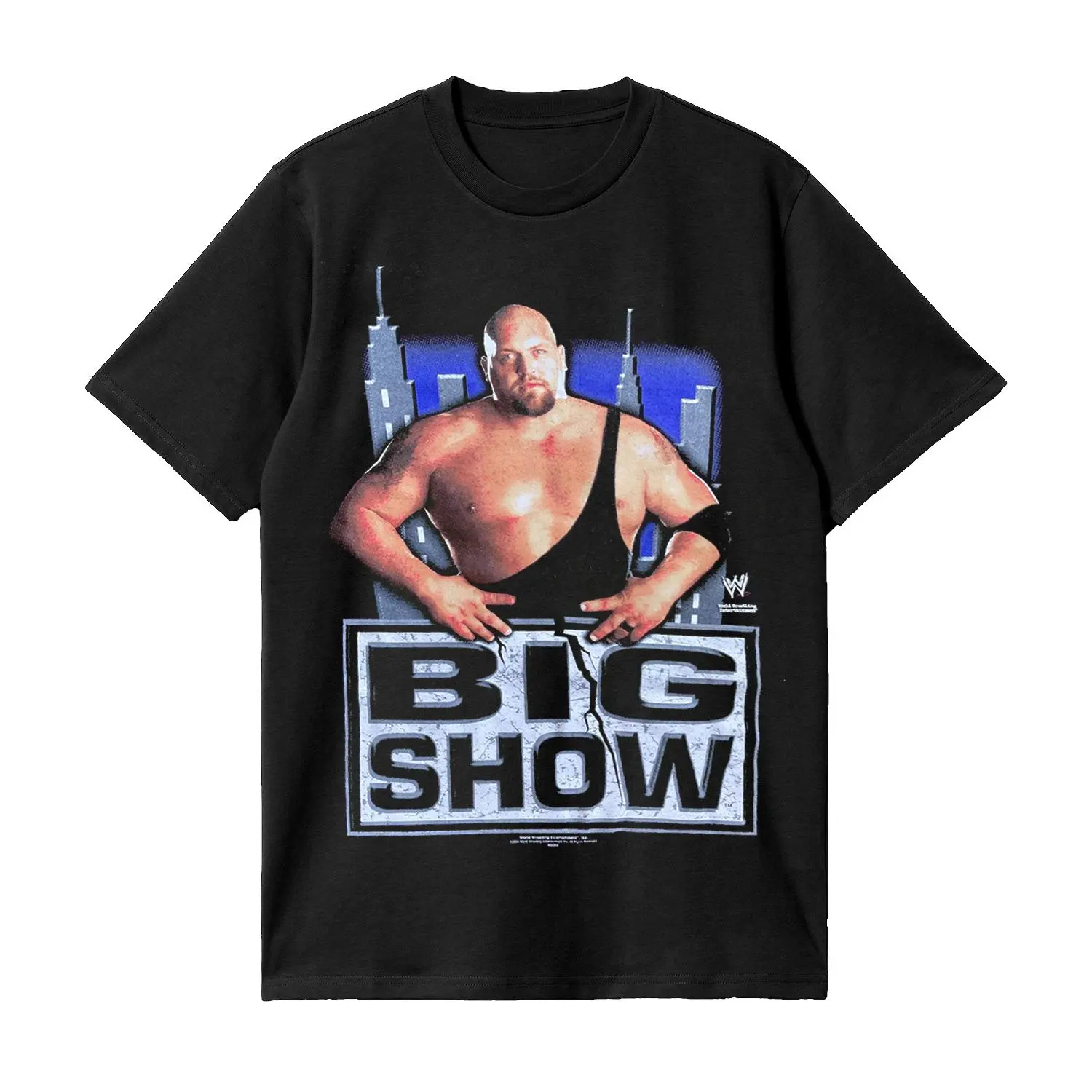 Vintage 2004 WWE WWF The Big Show Go Big Wrestling Icon Graphic T-Shirt HGE14706