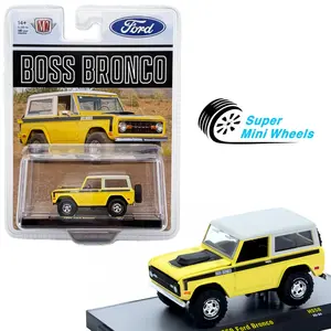 M2 Machines 1:64 1969 Ford Bronco ” BOSS ” Beige with White Top Two-Tone