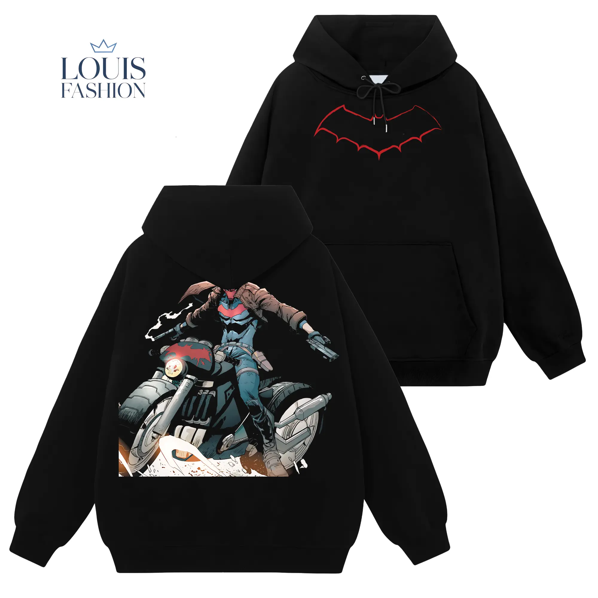 [Nago Shop] Limited Redhood Jason Todd DCU #595 Unisex Cotton TShirt Sweatshirt Hoodie Top, Retro 90s Y2K Graphic Seamless Basic Casual Everyday Streetwear Tops, Gift For Comics