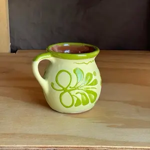 Reusable Handmade Mexican Clay Cups - Traditional Jarrito Mexicano Tazas Artesanales, Kitchenware Drinkware Coffee Mugs, Ideal Gift
