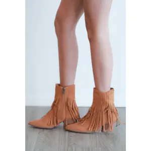 Wrecked Western Fringe Bootie
