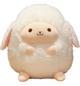 Plush Sheep Stuffed Animal Sheep Hugging Pillow Cuddly Lamb Pillow Plushies Toy Lamb Huggable Anime Gifts for Kids and Lovers