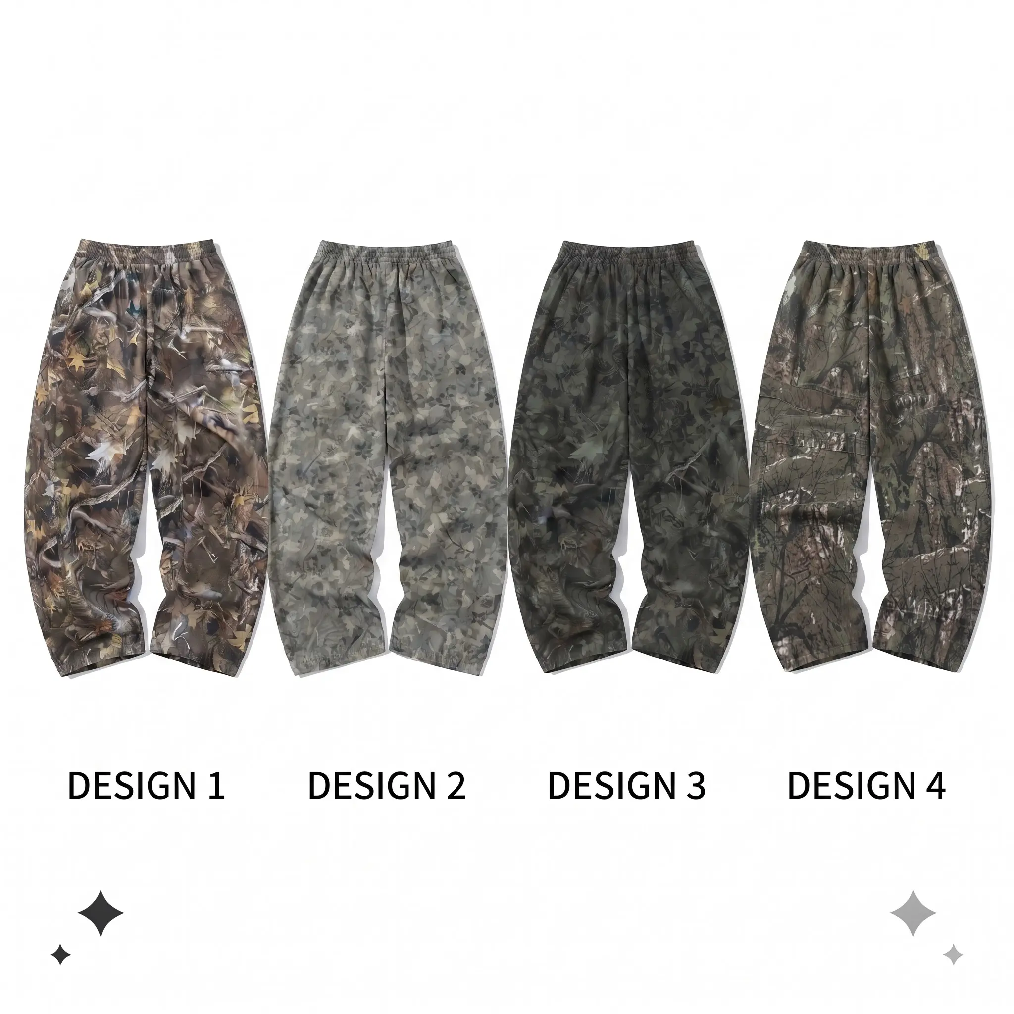 Unisex Y2K Realtree Camo Baggy Sweatpants | Real Tree Woodland Camouflage Oversized Wide Leg Joggers Streetwear