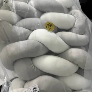 Comfortable Soft Woven Long Pillow, Multi-Purpose Soft Padded Cushion Pad for Living Room Sofa and Bed Decor, 200cm/78.7in