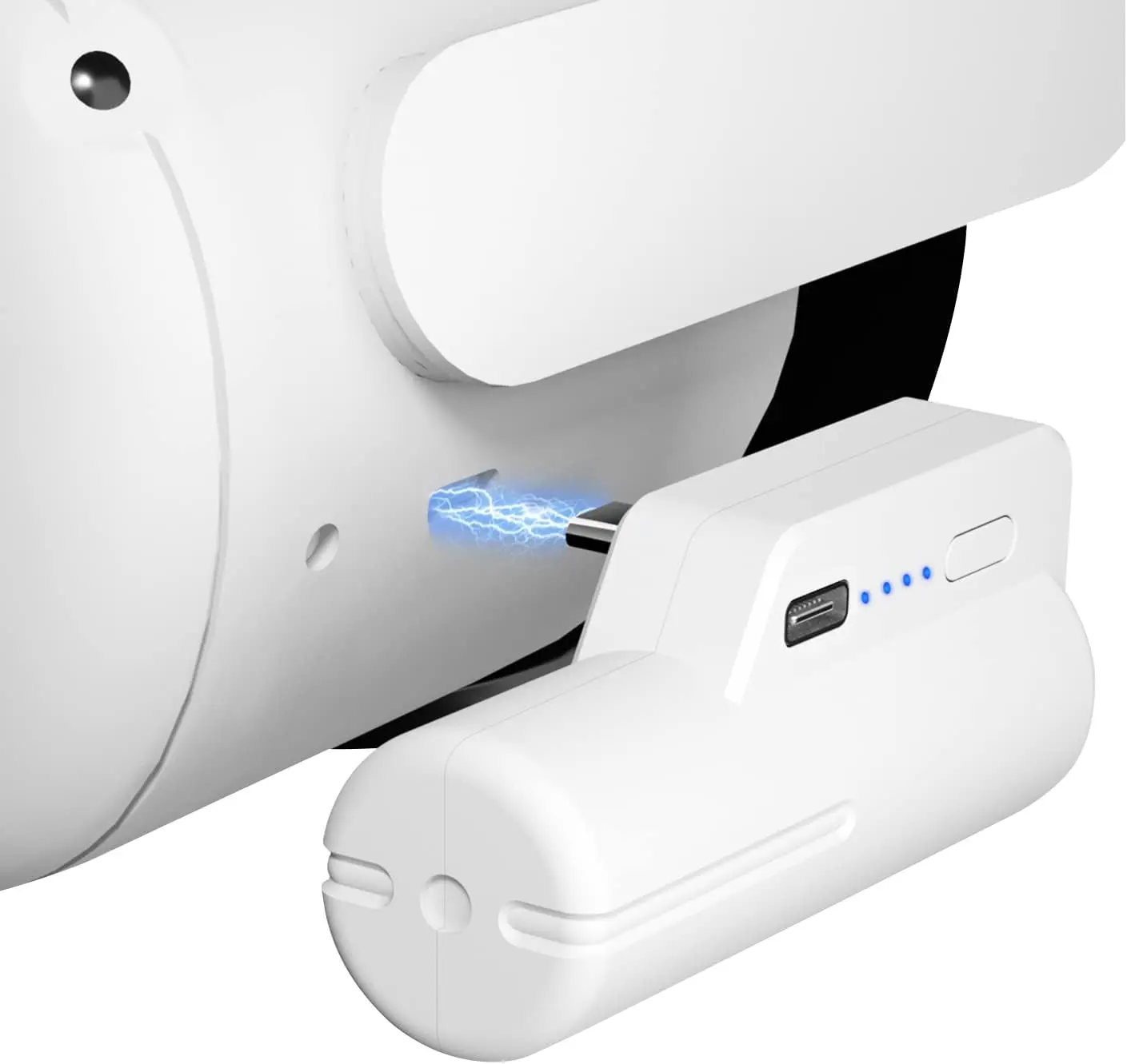 @STELLAR Battery Pack for Oculus Quest 2, 5000mAh Head Strap Battery Pack Compatible with Oculus/Meta Quest 2 Lightweight and Portable VR Extend Power Accessories for Extra 2-4H Playtime Vr Headset Wireless