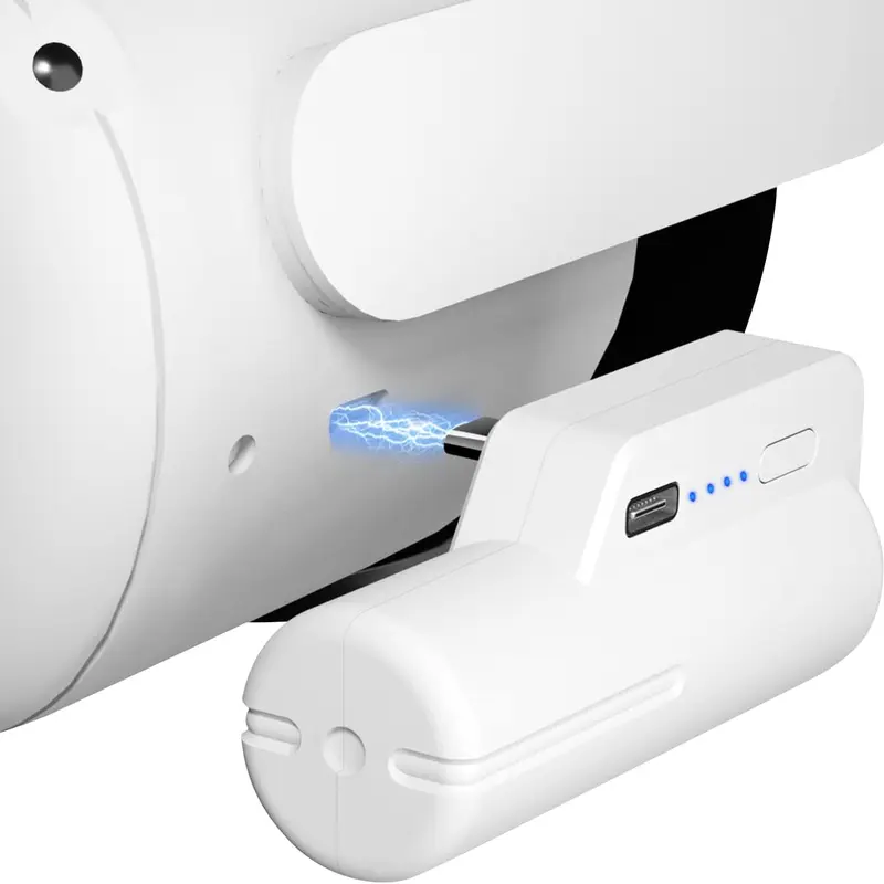 STELLAR VR Headset Battery Headstrap - 5000mAh Head Strap Battery Pack, Lightweight VR Devices Charger for Oculus/Meta Quest 2/3/3s, Wireless Wearable Power Accessory, Extends 2-4H Playtime