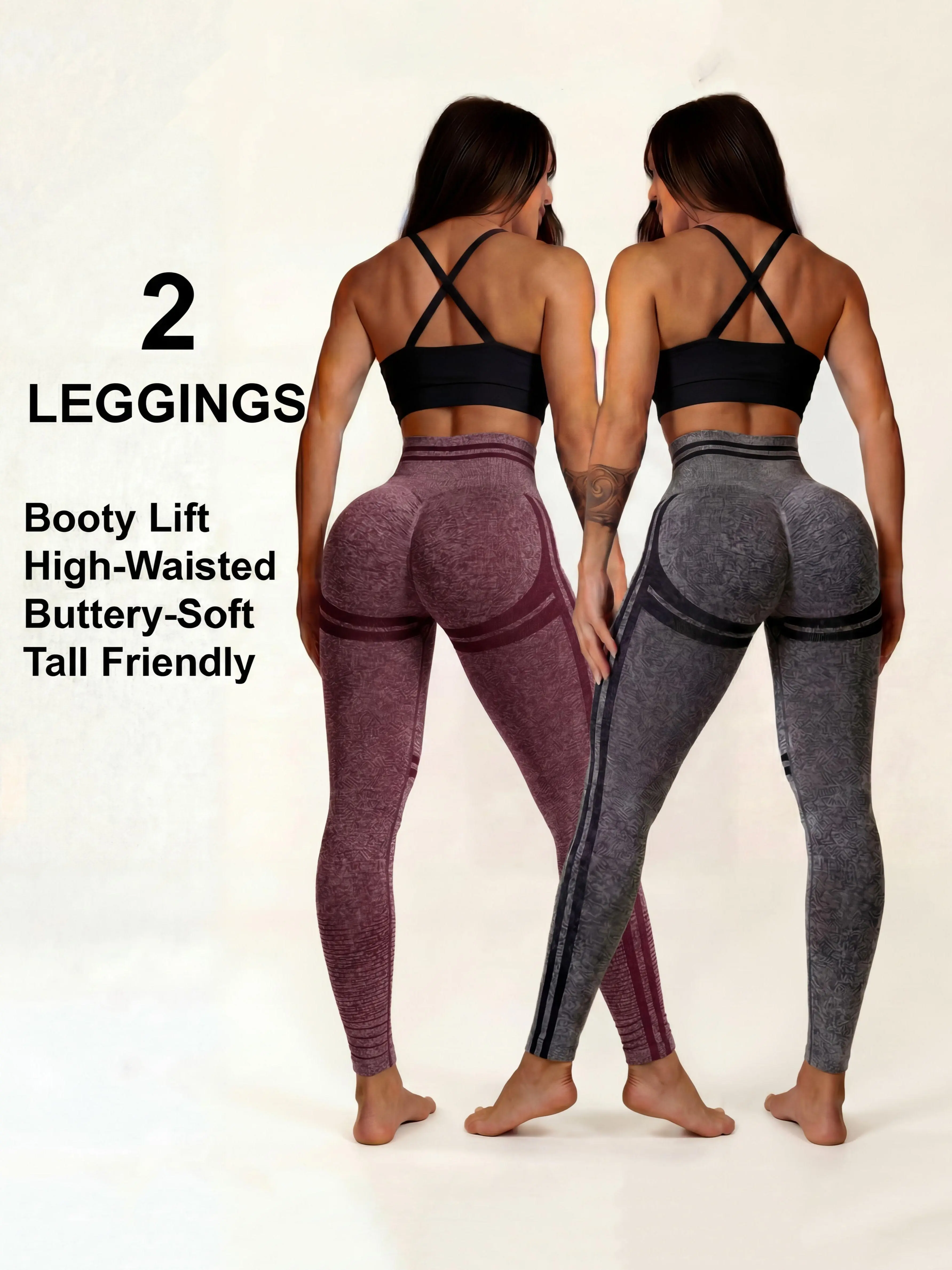 Butt-Lifting Scrunch Leggings GF002 High-Waist, Tummy Control, Seamless Compression