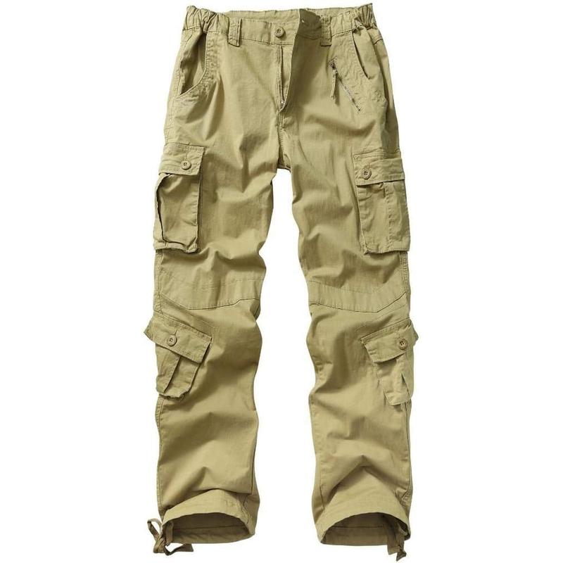 Womenswear Combat Cargo Pants with Adjustable Pockets