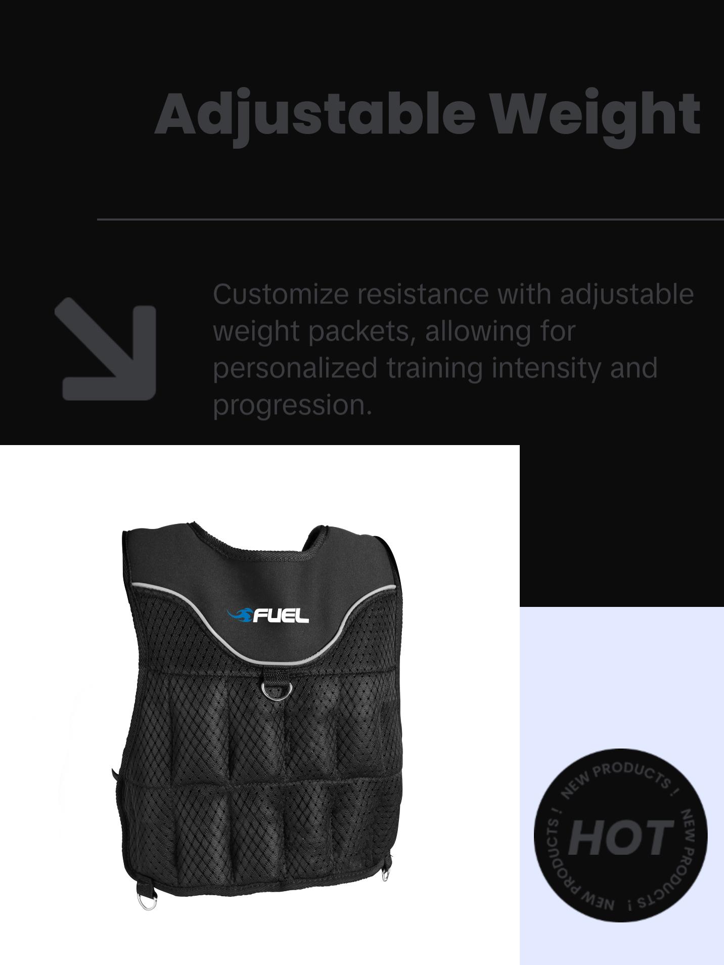 20 Lb. Adjustable Weighted Vest