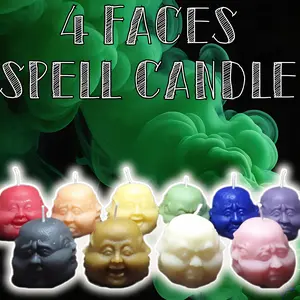 Buddha Faces | Spell Candle