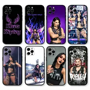 R-Rhea Ripley Phone Case For iPhone 17 Promax 16 15 14 13 12 11 Pro Max 17Air Plus & Samsung Galaxy S26 Ultra S25 S24 S23 S22 S21 FE Plus - For Fans Gift Anti-Fall Silicone Smartphone Shockproof Sof Protective Black Back Cover