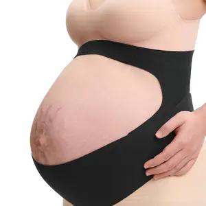 2 in 1 Breathable Maternity Belt, Adjustable Belly & Back Band for All Pregnancy Stages, Comfortable Invisible Wear Under Clothes, Maternity Supplies