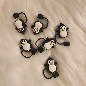 1 Piece Penguin Straw Topper