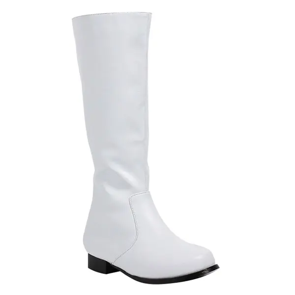Boys White Costume Boots