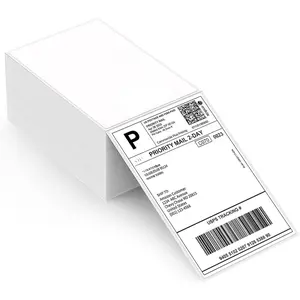 Thermal Direct Shipping Label (Pack of 500 4x6 Per Fanfold Labels) - Commercial Grade