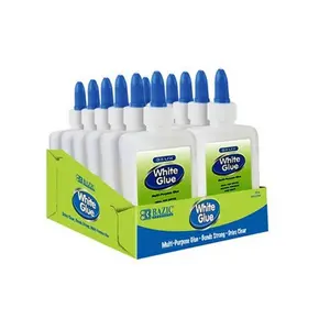 Bazic  4 Oz. (118 mL) White Glue w/ PDQ Display Case of 48