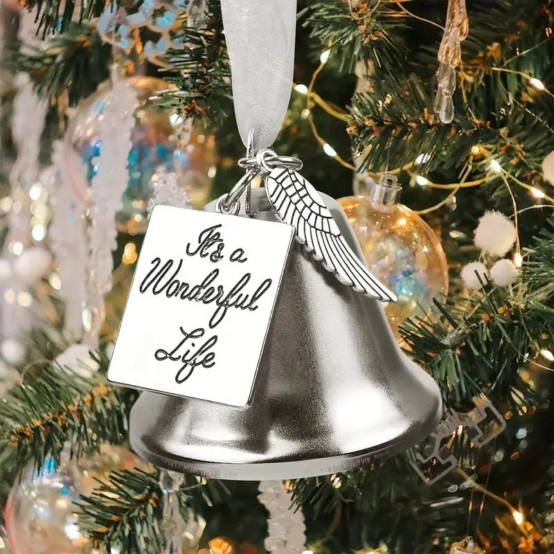 Christmas Angel Wings Bell Ornament, Christmas Ornaments, Decorative Ornaments, Tree Decoration, Wedding Anniversary Decor, Holiday Party Supplies, Beautiful Life Hanging Decorations