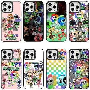 Dandy's World Cute Weird Cartoon Character Collage Phone Case, Shockproof Hard Cover for iPhone 17, 16, 15, 14, 13, 12, 11, Pro, Pro Max, Plus | Compatible with Samsung Galaxy S23, S24, S25, S26, Plus, Ultra, Perfect Christmas Halloween Birthday Thanksgiv