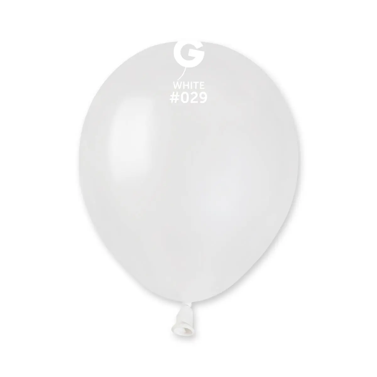 Metallic Balloon White AM50-029  | 100 balloons per package of 5'' each