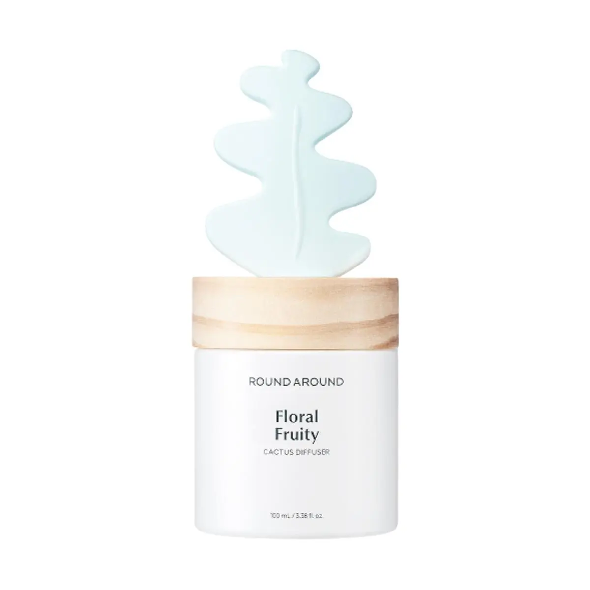 ROUND A'ROUND Cactus Diffuser - Fishbone Cactus Scent, 100ml, Flameless Aroma for Home & Office