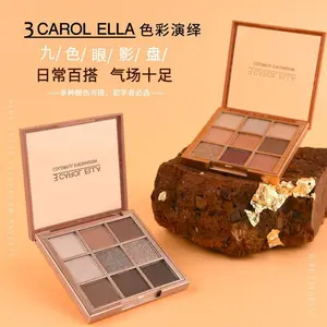 3 CAROL ELLA Color Interpretation Enchanting Multicolor Eyeshadow 9-Color Palette Eyeshadow Matte Pearlescent Glitter Eyeshadow