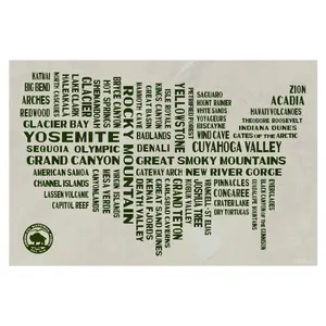 National Parks Typography Poster