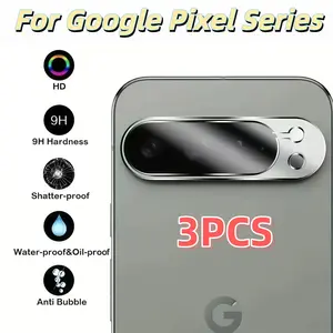 3-Pack Rear Camera Lens Protector for Google Pixel Series, HD Clarity, Scratch-Resistant, Wear-Resistant, Phone Accessories