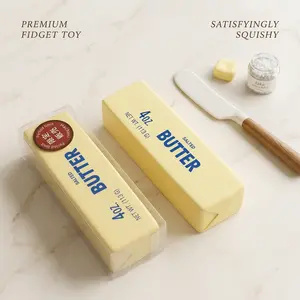 5.51 Inch ASMR Butter Squishy Stick Super Soft Slow Rising Fidget Toy Stress Relief Sensory Squeeze Non-Toxic Decompression Toy for Teens Adults