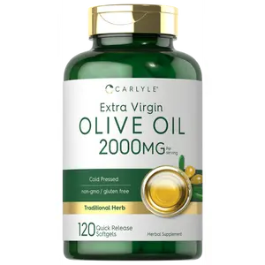 Carlyle Olive Oil Extra Virgin 2000mg | 120 Softgel Capsules | Cold Pressed | Non-GMO & Gluten Free Herbal Supplement