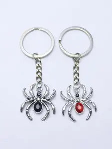 1 Piece Dark Spider Keychain Gothic Pendant Keychain Animals Key Ring for Women Men Girls Handmade Accessories Gifts Keychain Jewelry