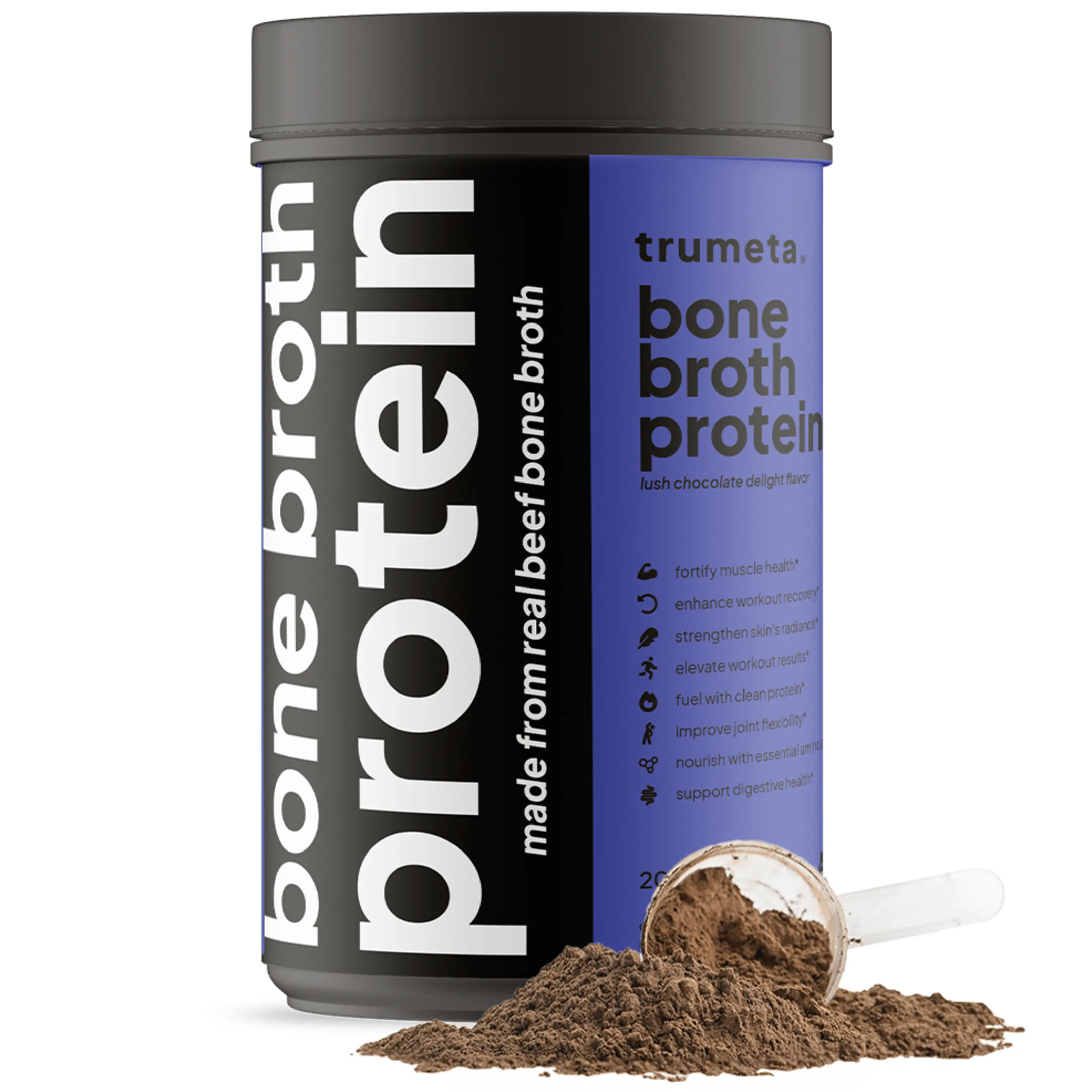 Beef Bone Broth Protein Powder - Purified Collagen Powder with 9 Amino Acids for Muscle and Skin Health