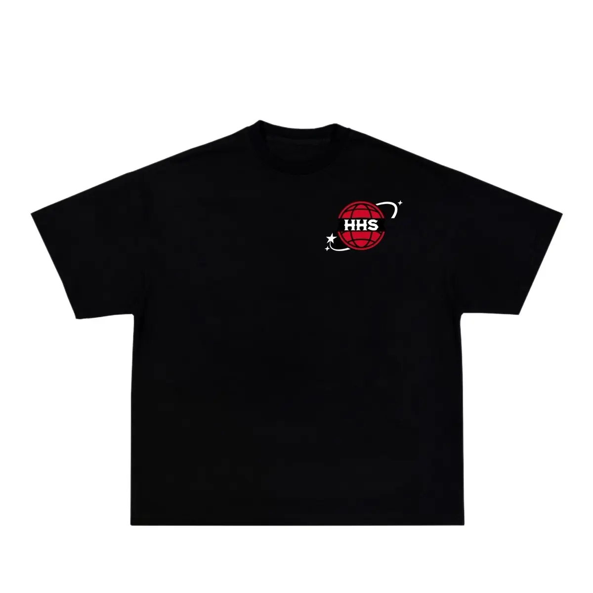 no cap hhs tee Crew Neck Casual Cotton Slim-fitting Black