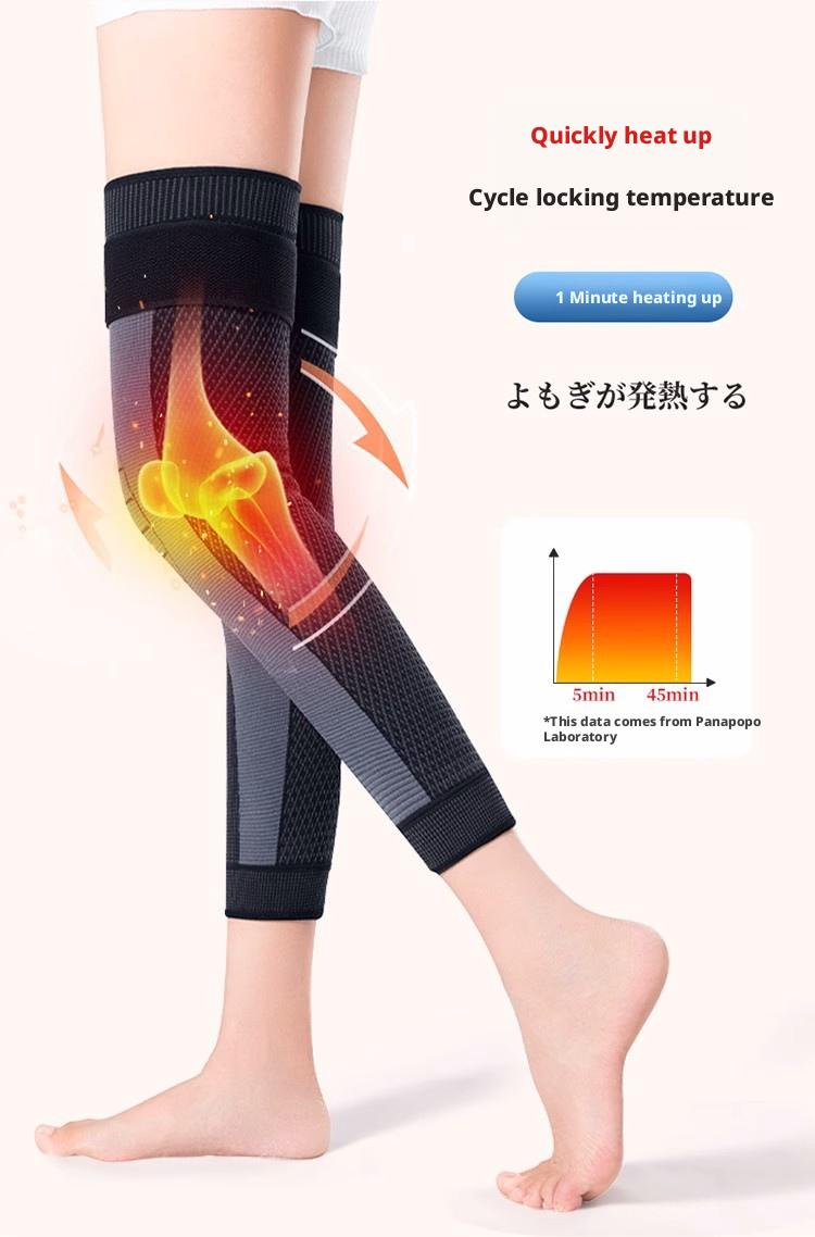 Comfortable knee and leg warmers! Long, non-slip, pure cotton leg warmers, ideal for autumn and winter. Highly supportive, elastic, and moisture-wicking. Effectively relieves joint pain during exercise or daily life. Unisex, adjustable size.