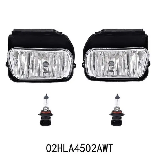 Automotive Polycarbonate Fog Lights Set (Left+Right) with Resin Lens, Truck Mods Car Auxiliary Accessories for 03-06 Silverado, 04-06 Avalanche (Compatible Models)