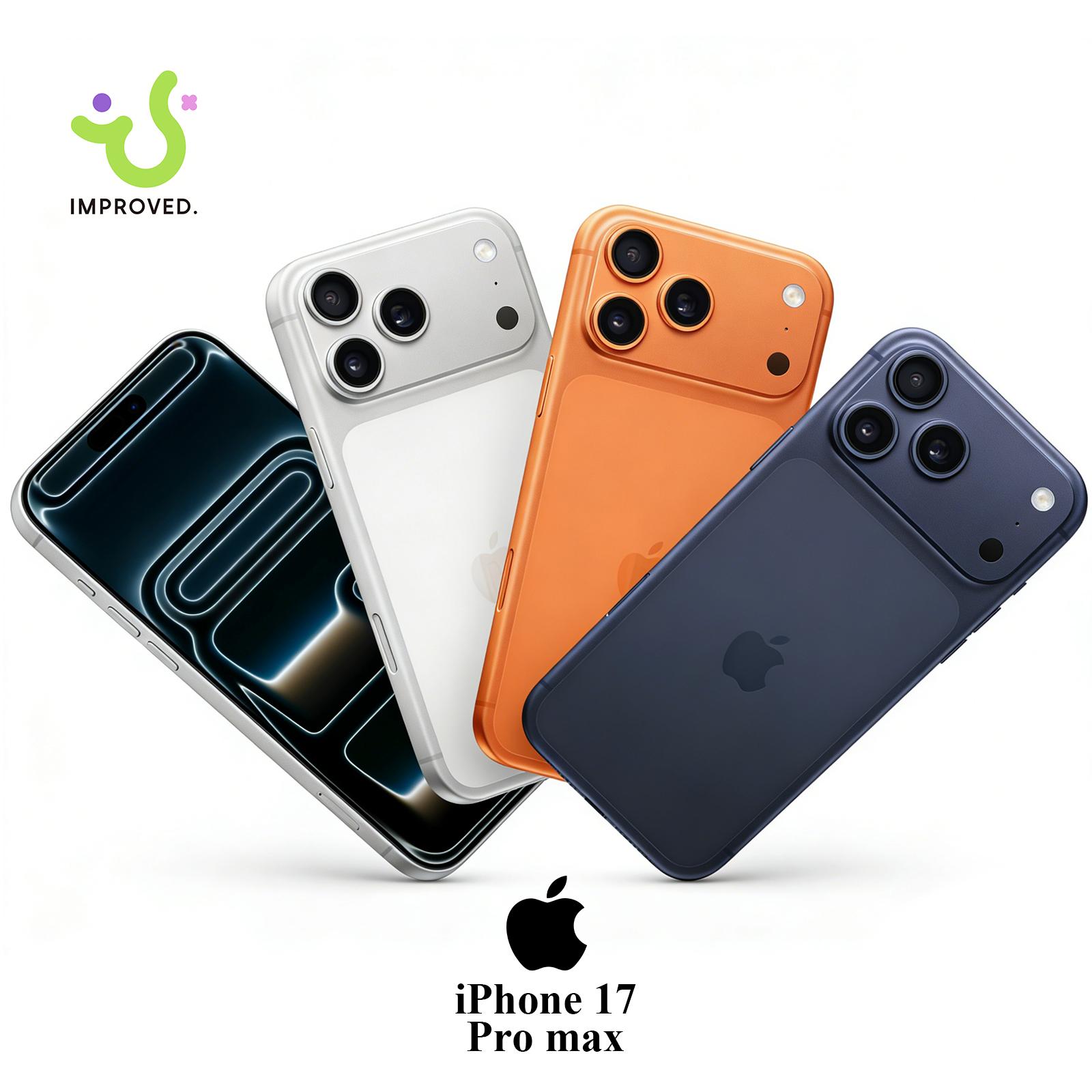 Refurbished iPhone 17 Pro Max 512GB Orange (Unlocked) - Excellent condition, 6.9″ all-screen, supports any carriers, like-new performance, 1-Year Warranty by JunQ Trading