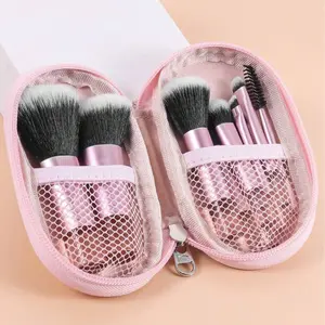 10pcs/set Soft Fluffy Makeup Brush Set, Ideal for Foundation, Eyeshadow, Concealer, Blush, Perfect for Beginners, Portable, Gift Idea, Makeup Brush Kit