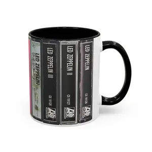 Music Albums Cassette Collection Retro Accent Mug