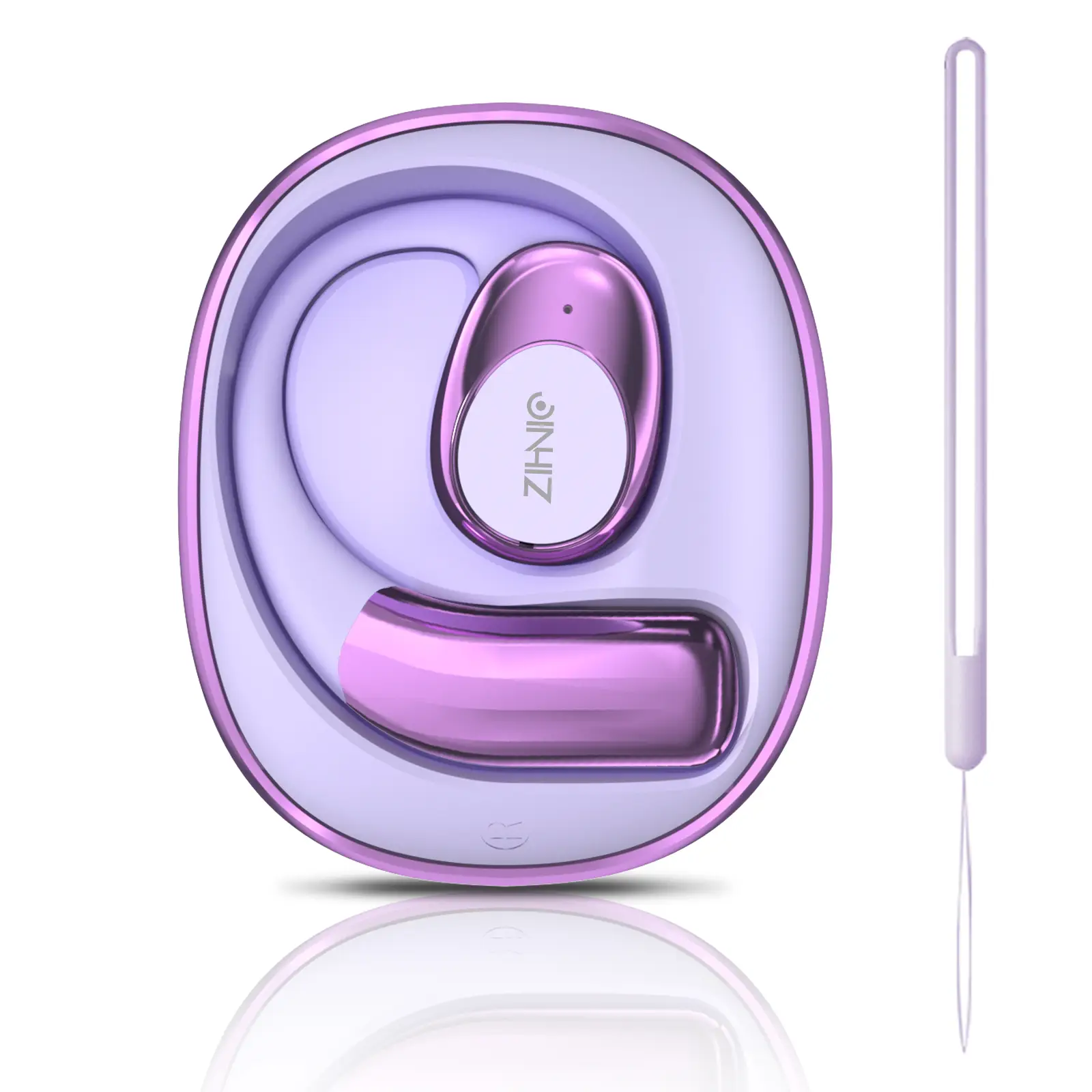 ZIHNIC S09 Open-ear Earbuds,V5.4, IPX5 Waterproof,35Hrs Playtime,On Ear Headphones Immersive Premium Sound Long Distance Connection Headset with Charg