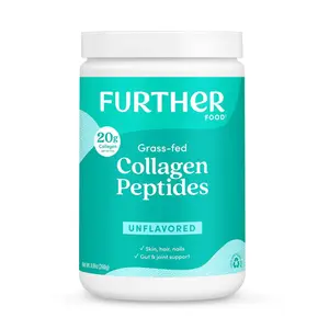 Further Food Grass-Fed Collagen Peptides 20g - Unflavored, Skin, Hair, Nails & Gut Support Dietary Ingredient,  Powder,  Supplement