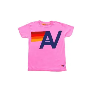 KID'S LOGO TEE - NEON PINK