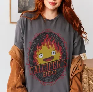 Studio Ghibli Shirt, Anime Lover Shirt, Calcifer T-Shirt, Calcifer Hoodie, Calcifer BBQ, Calcifer Sweatshirt, Ghibli